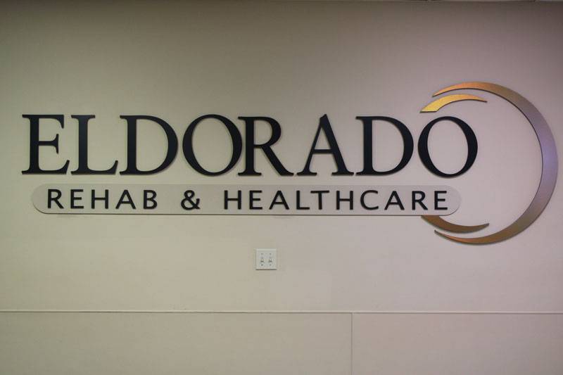A picture of a sign at Eldorado Rehab and Healthcare, from the Eldorado Gallery